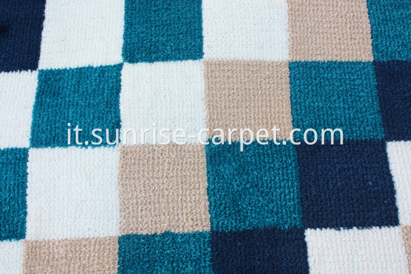 Microfiber Rug with Square Design